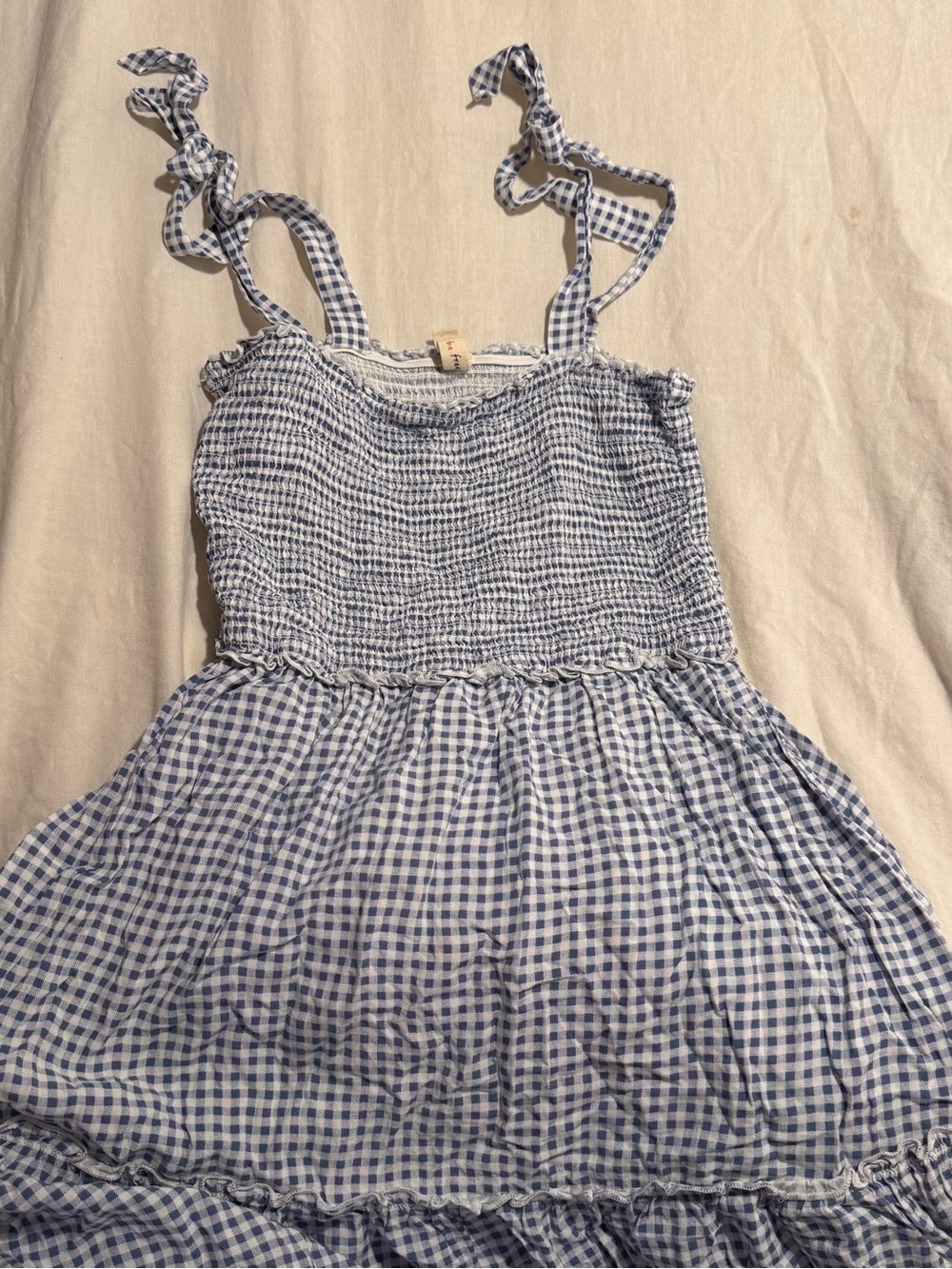 Gingham Smocked Maxi Dress